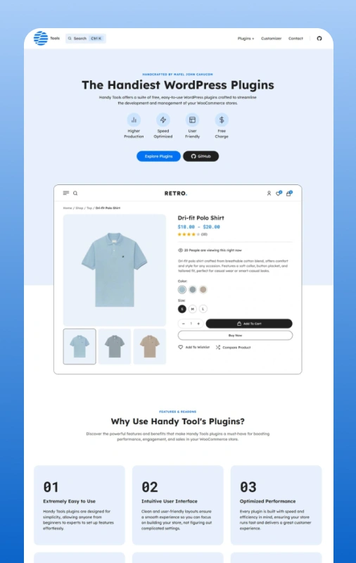 Handy Tools Documentation Mockup