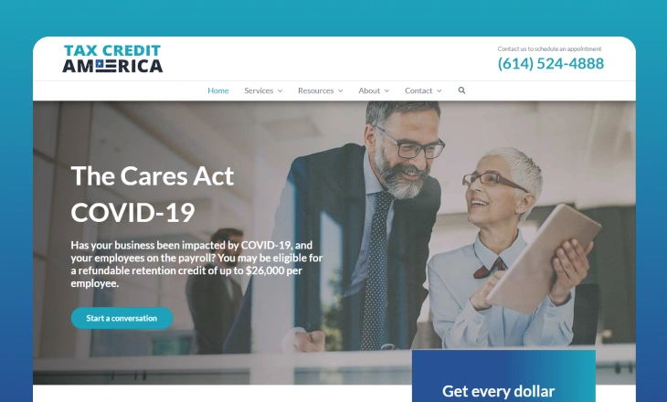 Tax Credit America Website